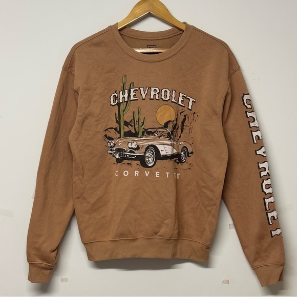 Official General Motors Brown C1 Corvette Long Sleeve - Picture 1 of 4